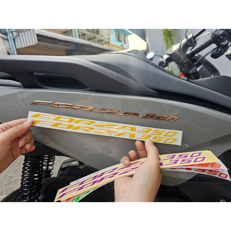 Forza350 สติ๊กเกอร์โลโก้Forza350 สติ๊กเกอร์ติดทับโลโก้เดิม / สติ๊กเกอร์แคร้ง Forza2023-2024 (โลโก้ 1คู่ = ได้2ข้าง) - รูปที่ 5