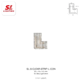 SL LIGHTING | ตัวต่อไฟเส้น LED Strip Connector ต่อเป็นตัว L 2 ทาง 90°,ต่อเป็นตัว T 3 ทาง,ต่อเป็นทางตรง,เป็นตัว WIREสายไฟ