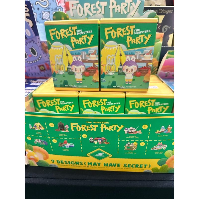 [พร้อมส่งในไทย]🇹🇭[สุ่ม]Labubu The Monster Forest Party จาก Popland หายากมาก ของแท้💯