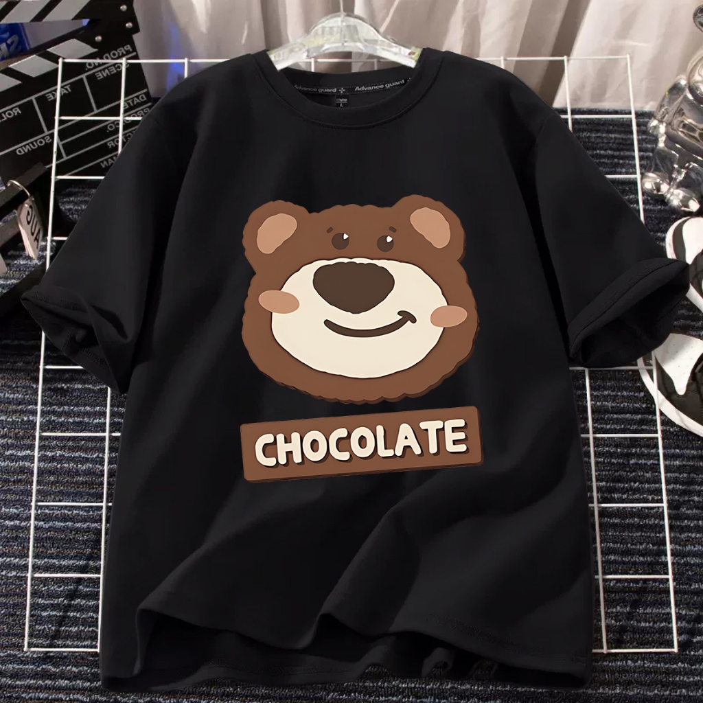 D608 （พร้อมส่งจากไทย）เสื้อยืดแขนสั้น สำหรับชายและหญิง.ลายแฟชั่นน่ารัก