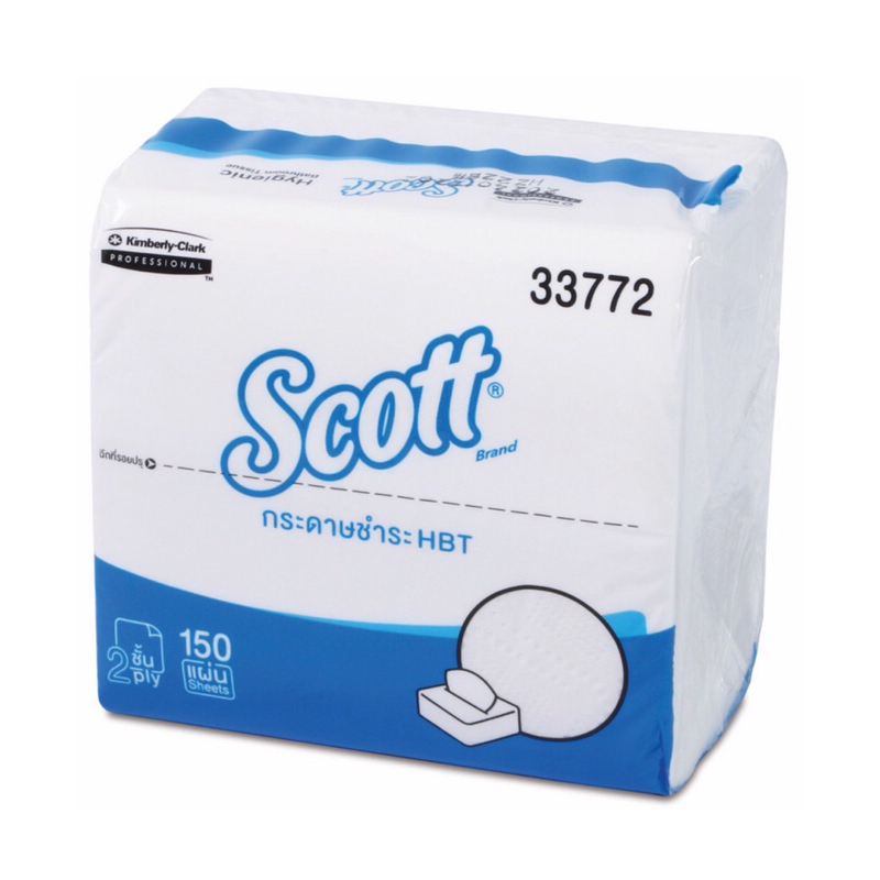 กระดาษอนามัยแบบแผ่น SCOTT Hygienic Tissue รหัสสินค้า 33772