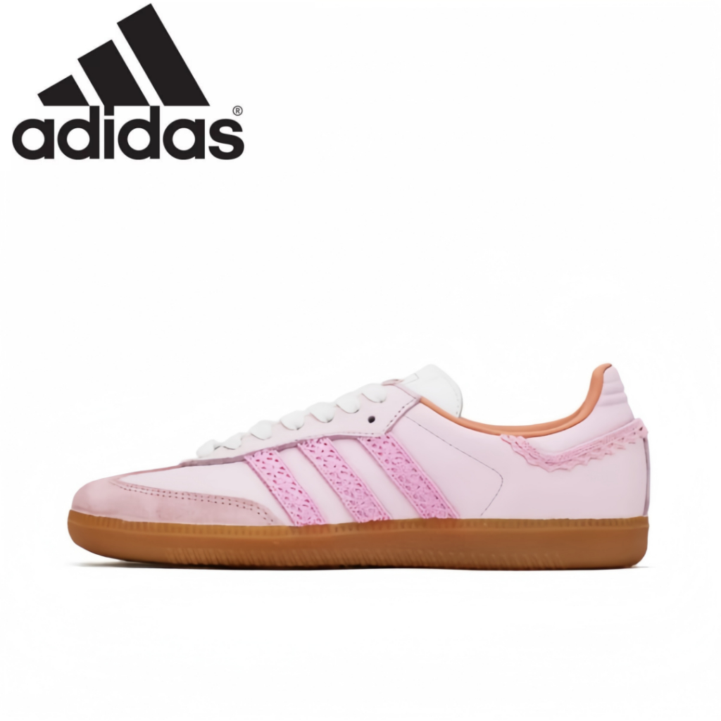 adidas originals Samba OG สีขาว รองเท้าผ้าใบสำหรับผู้ชาย และผู้หญิง（ของแท้ 100%）รูปแบบ รองเท้าผ้าใบ