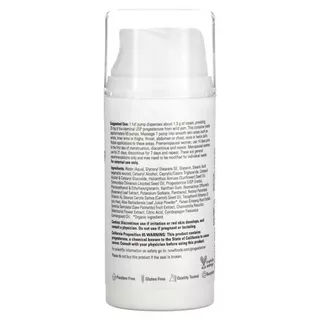 โปรเจสเตอโรนครีม NOW Foods, Progesterone from Wild Yam, Balancing Skin Unscented 20 mg, 3 oz (85 g)