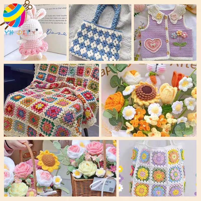 ไหมพรมคอตตอนนม  4ply น้ำหนัก 50กรัม Milk Cotton - รูปที่ 2