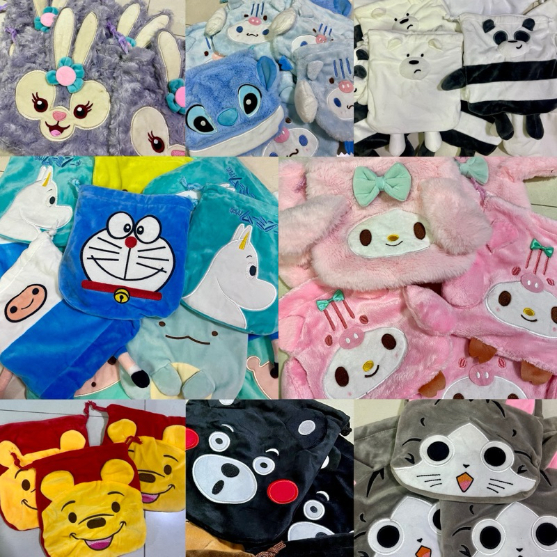 ลดล้างสต็อค‼️ งานตำหนิ8“ หลุดQC กระเป๋าหูรูดลายการ์ตูน มีราคาส่ง คละลาย