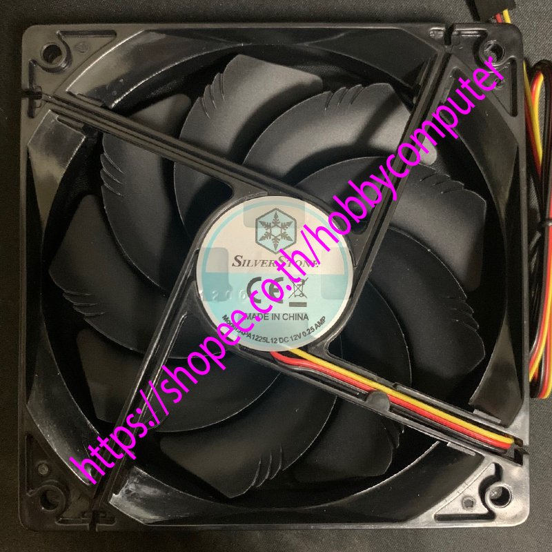 พัดลม Silver Stone APA1225L 120mm 1200รอบ/rpm silence ส่งจากไทยรวดเร็ว