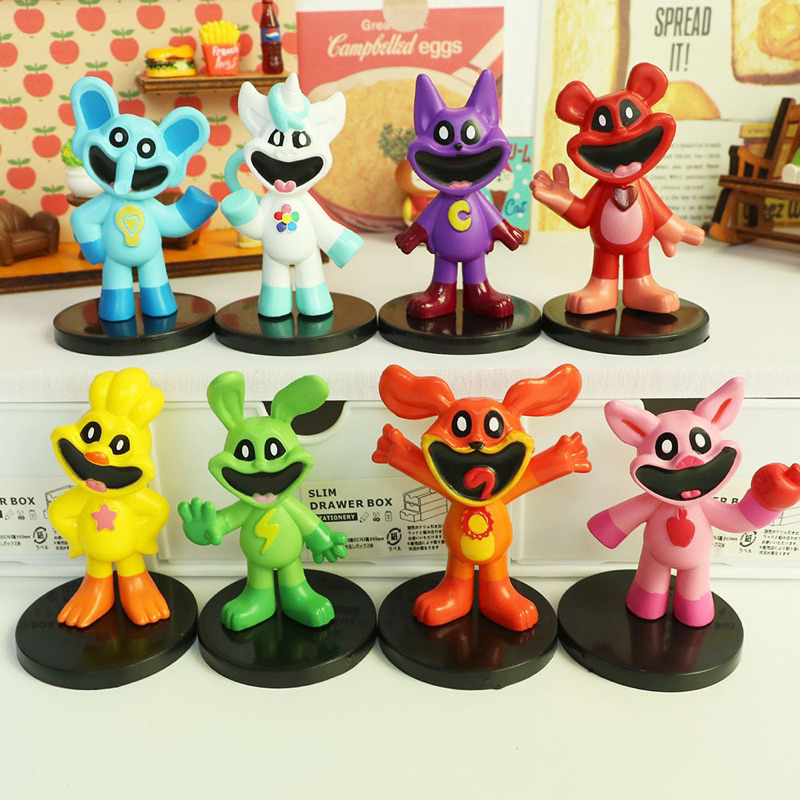 โมเดล ฟิกเกอร์กาชาปอง โมเดลแมว Catnap Poppy play time (set 8ตัว)