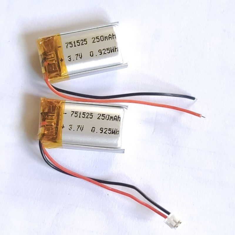 3.7v 250mah  751525 Li-Po li ionแบตเตอรี่ สำหรับMp3 MP4  กล้องติดรถยนต์