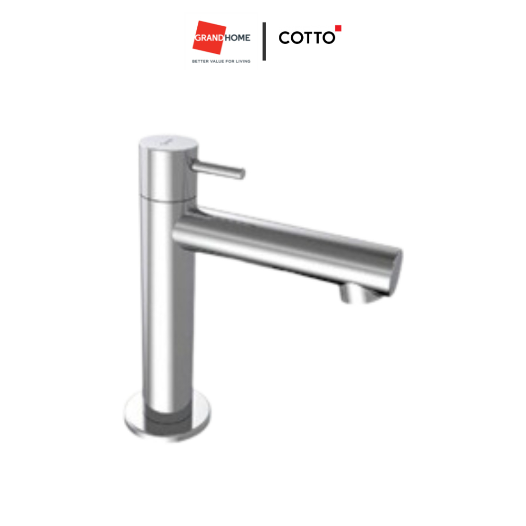 ก๊อกน้ำ ก๊อกน้ำอ่างล้างหน้า ก๊อกเดี่ยวล้างหน้า COTTO รุ่น GEO CT1265C53 โครเมี่ยม