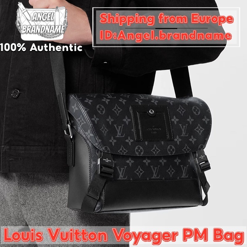 👜หลุยส์วิตตอง Louis Vuitton Voyager PM Messenger Bag กระเป๋าแมสเซนเจอร์ กระเป๋าผู้ชาย