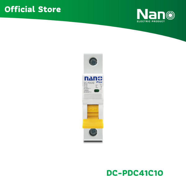 NANO เซอร์กิตเบรกเกอร์ NANO PLUS 10kA DC 1P 250V (1 ชิ้น/กล่อง) รุ่น DC-PDC41