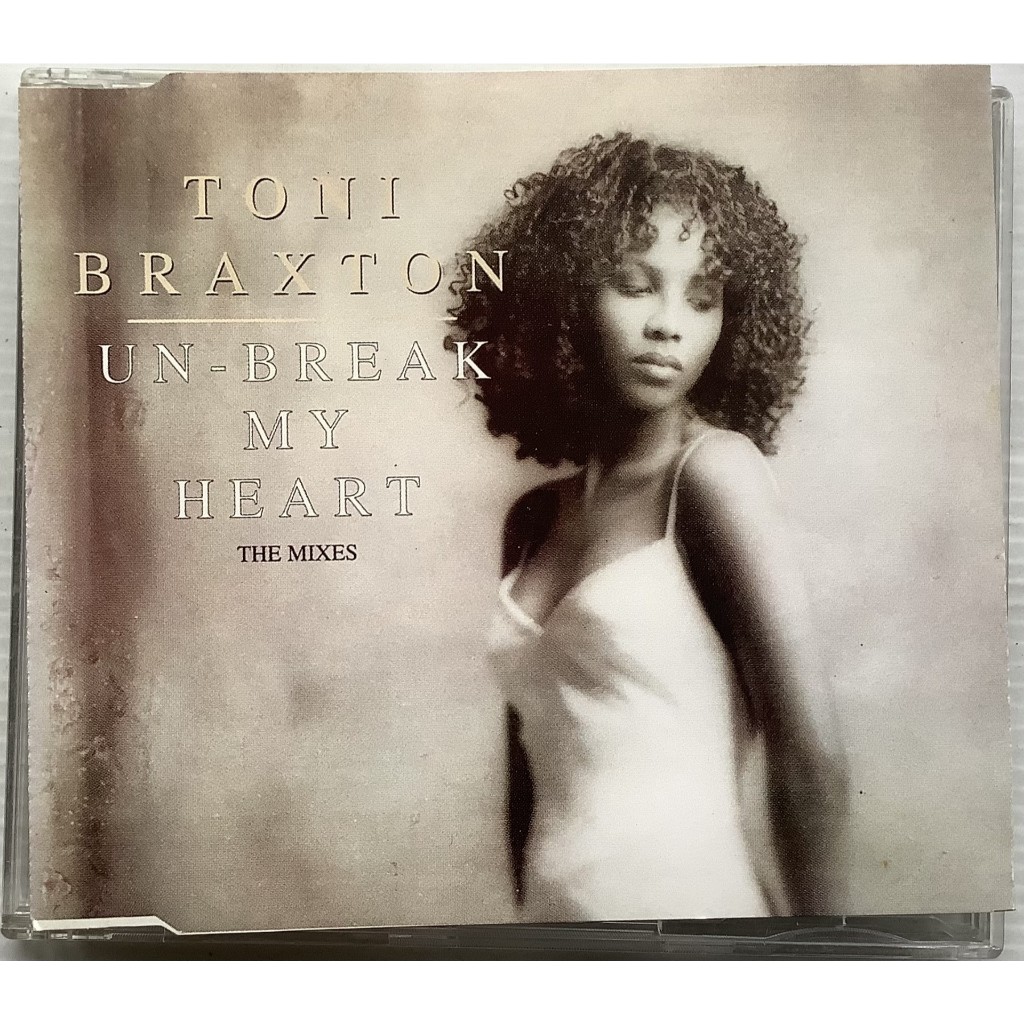 CD ซีดีเพลง วินเทจ 1996 Toni Braxton Un Break My Heart The Mixes 5 Tracks Single ลิขสิทธิ์ Made in E