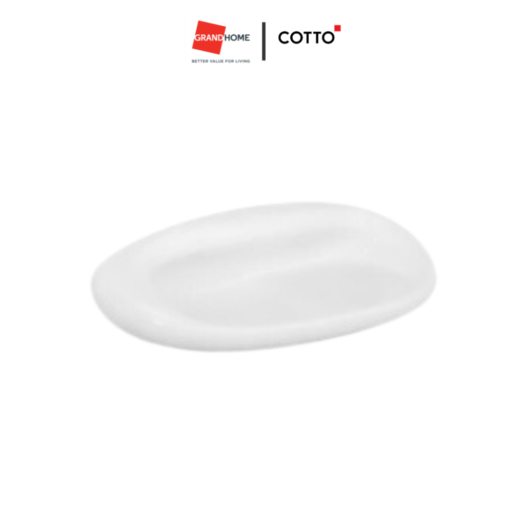 ที่วางสบู่ ถาดวางสบู่ ที่ใส่สบู่ ติดผนัง COTTO รุ่น แอสโทเรีย C835 สีขาว