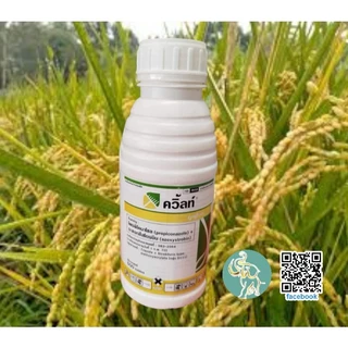 ควิ้ลท์(สารอามูเร่+ออติวา) 500 มล.กำจัดโรคเมล็ดด่าง โรคกาบใบแห้ง 1 ขวด ได้ 8-10 ไร่