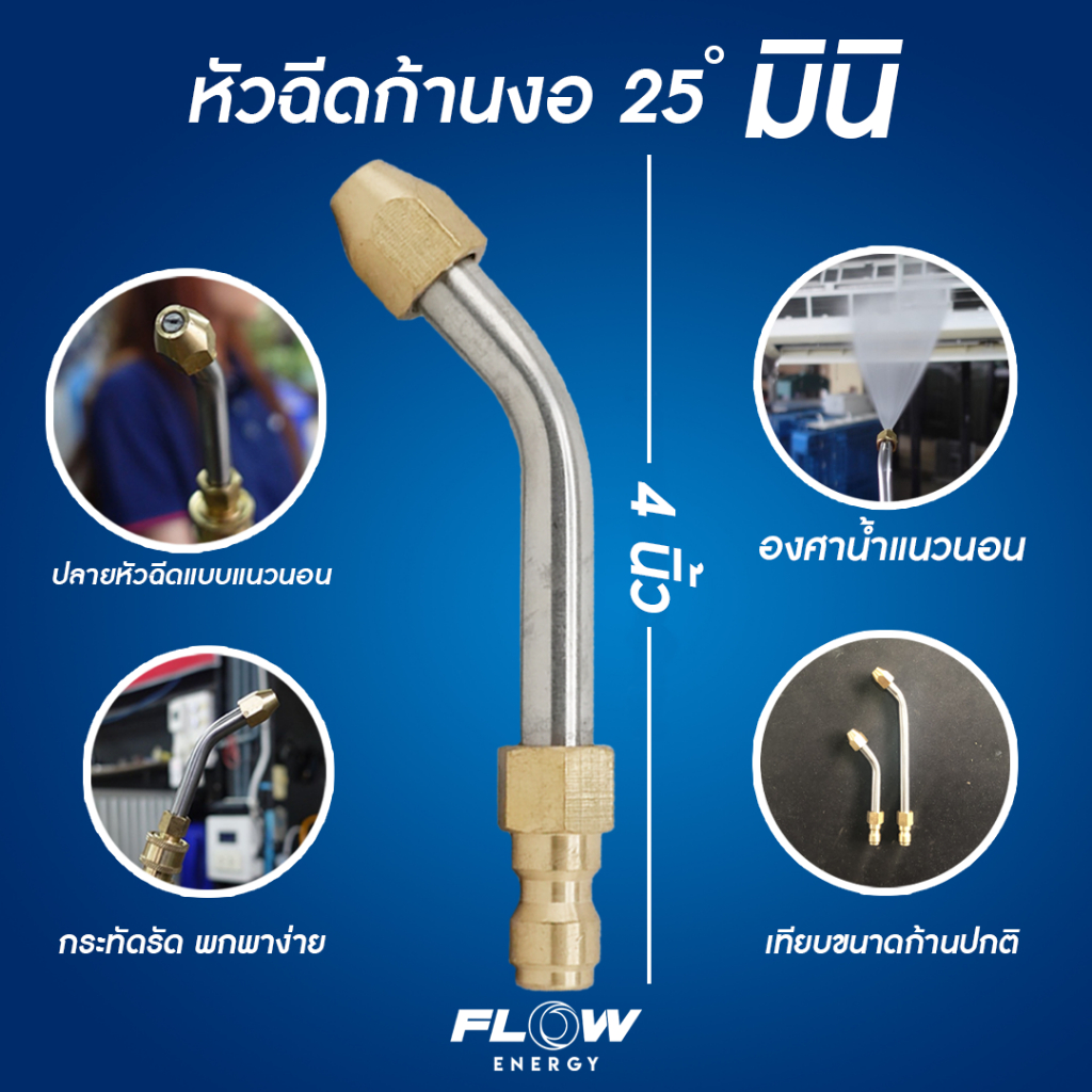 CP020 หัวฉีดก้าน 25 องศา มินิ