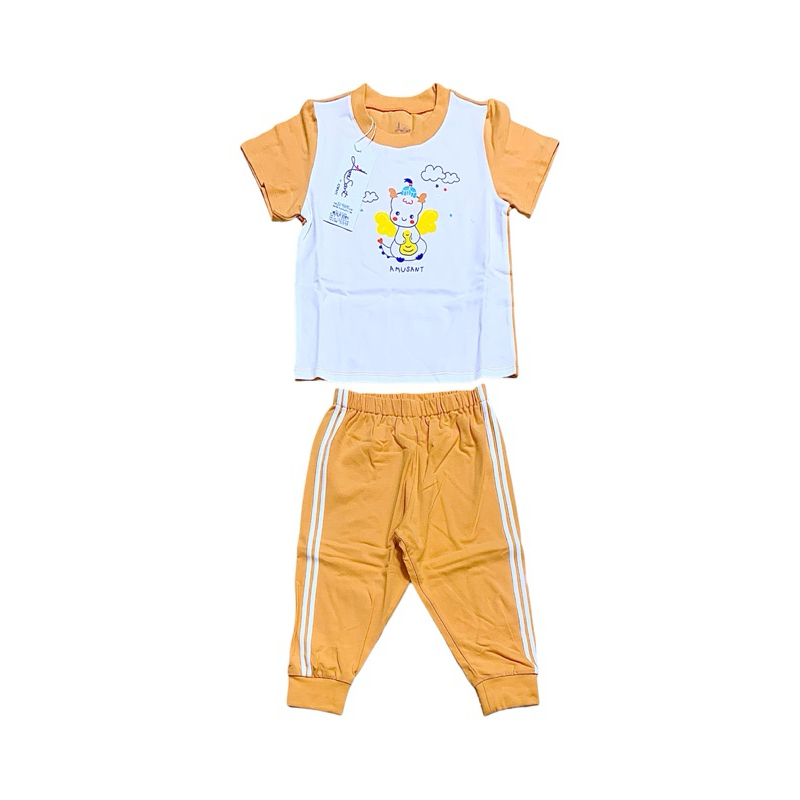 Enfant Amusant New Collection ชุดหล่อ แขนสั้นแขน กางเกงขายาว สำหรับเด็กอายุ6เดือน-4ปี