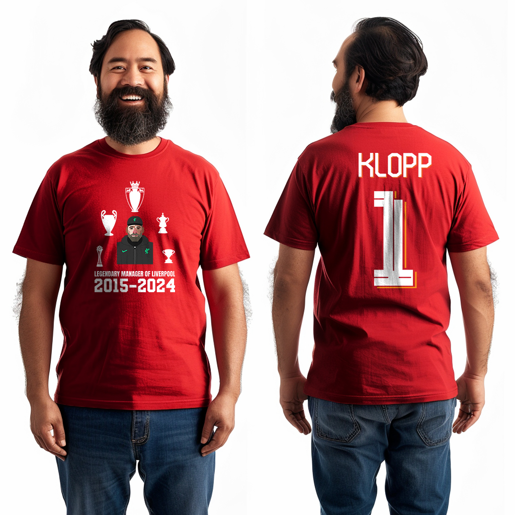 PSM เสื้อยืดลายนักฟุตบอล Jurgen Klopp's ปีสุดท้ายกับหงส์แดง