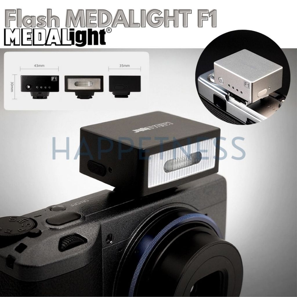 🇹🇭พร้อมส่งในไทย🇹🇭แฟลช MEDALight F1 flash ไซส์  จิ๋ว สำหรับกล้องหลายรุ่น Ricoh/Leica/Fuji/Nikon /Cano