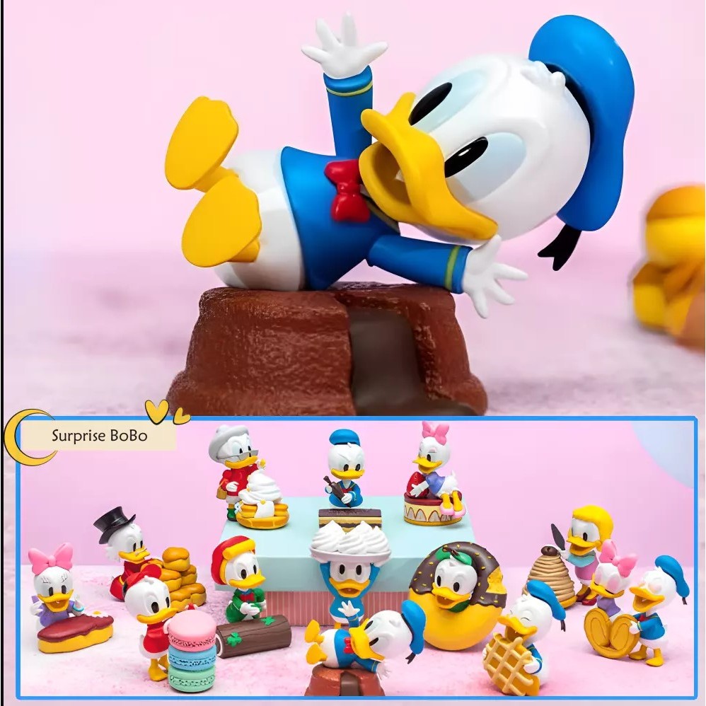 📌[พร้อมส่ง]📌 โมเดลกล่องโดนัลดั๊ก Herocross Disney HEROCROSS Disney Donald Duck Family Dessert Series งานลิขสิทธิ์ของแท้