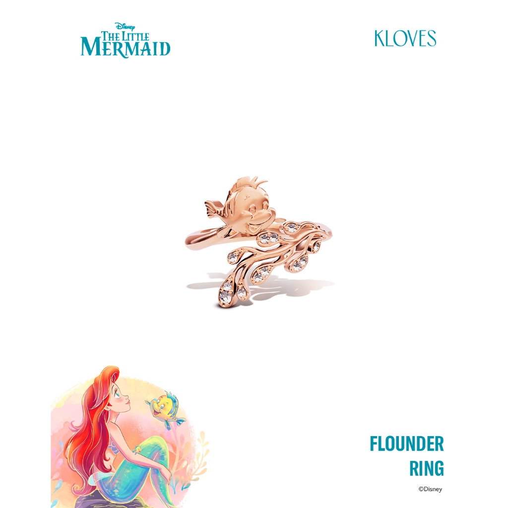 KLOVES - Disney The Little Mermaid collection - Flounder Ring แหวนฟลาวน์เดอร์
