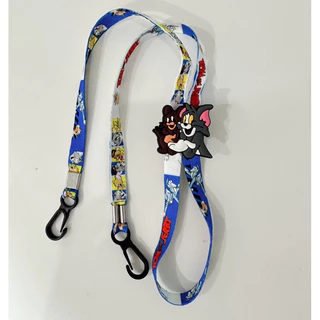 สายคล้องแมส (แบบใหม่ล่าสุด) ลายการ์ตูน มีตัวการตูนด้านหลัง พร้อมส่ง