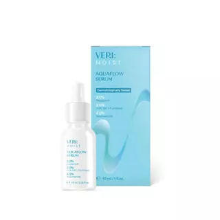 VERI Moist Aquaflow Serum mini 10ml. เซรั่ม เติมความชุ่มชื้น ไฮยา 15 โมเลกุล ครั้งแรก! เหมาะสำหรับผิวแห้ง ผิวแพ้ง่าย