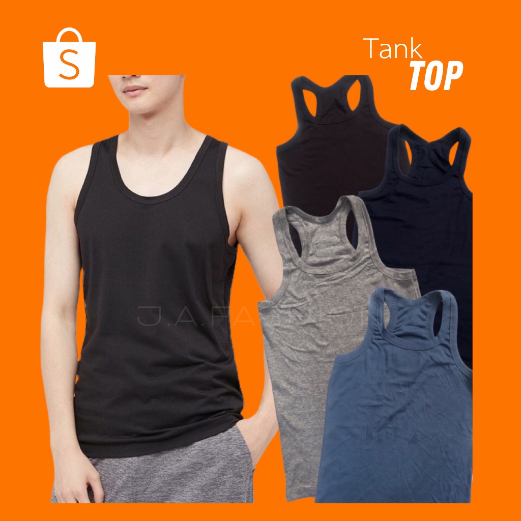 ⚡️F37⚡️เสื้อกล้ามฟรีไซส์ ผ้ายืดคอตตอนนิ่ม ใส่ได้ทั้งชายหญิง