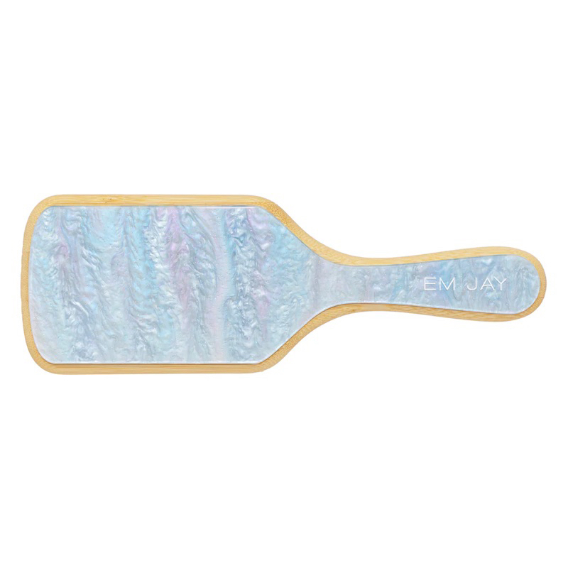 EMI JAY BAMBOO PADDLE BRUSH IN BLUE SUGAR