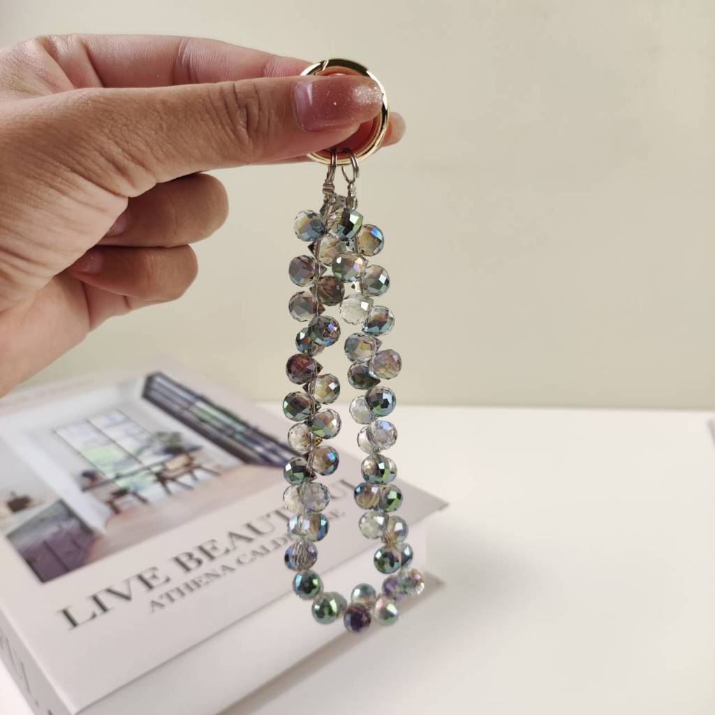 สายห้อยมือถือ แบบคริสตัล Crystal  สายคล้องมือถือ (THพร้อมส่ง ในไทย) - รูปที่ 4