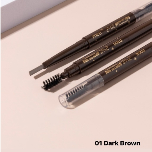 +Mee 24hrs Brow This Way Auto Eyebrow Pencil // ดินสอเขียนคิ้ว หัวหยดน้ำ // รุ่นวัตสัน ราคา ถูกที่สุด ดีลบีเคเค แกลเลอรีภาพที่ 5
