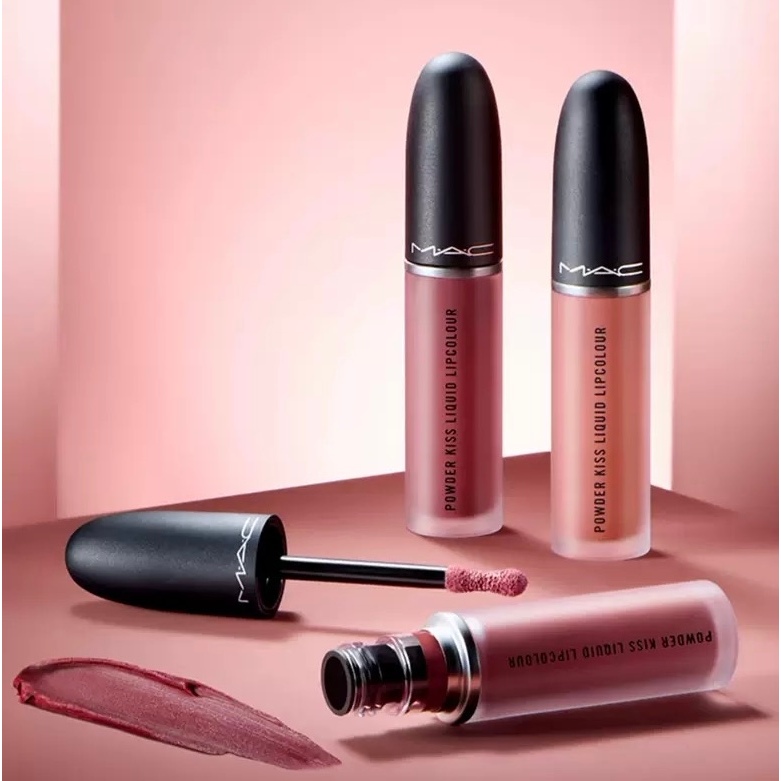 แท้100% MAC Powder Kiss Liquid Lipcolour ลิปสติก แบบเหลว สี 994 998 983 1.8ML