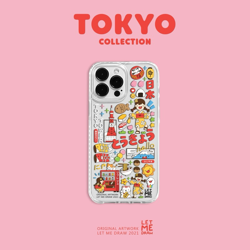 Letmedraw Case ลาย “TOKYO” *แจ้งรุ่นและสีของโทรศัพท์ทางแชท*