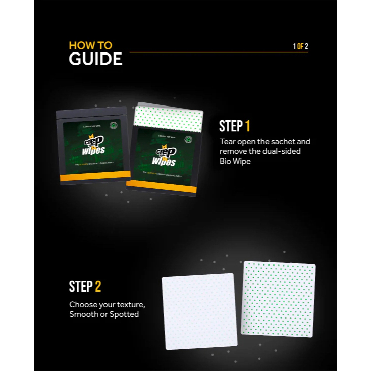 [Code 15DD300] Crep Protect Wipe - ผ้าเช็ดเคลือบน้ำยาทำความสะอาด Pack 12 etax