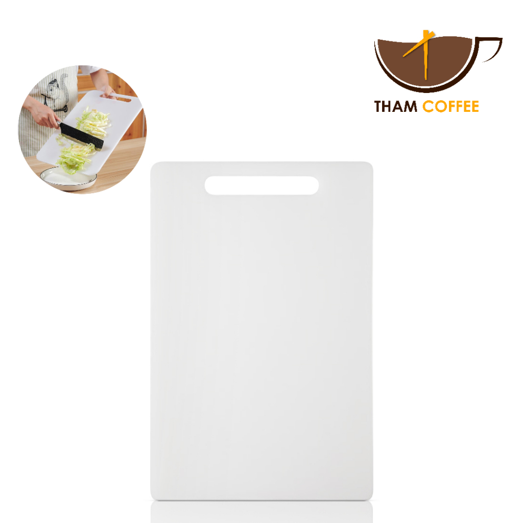 เขียงพลาสติก เขียงทำอาหาร เขียง มี 3 ขนาด ป้องกันแบคทีเรียและรา Tham coffee