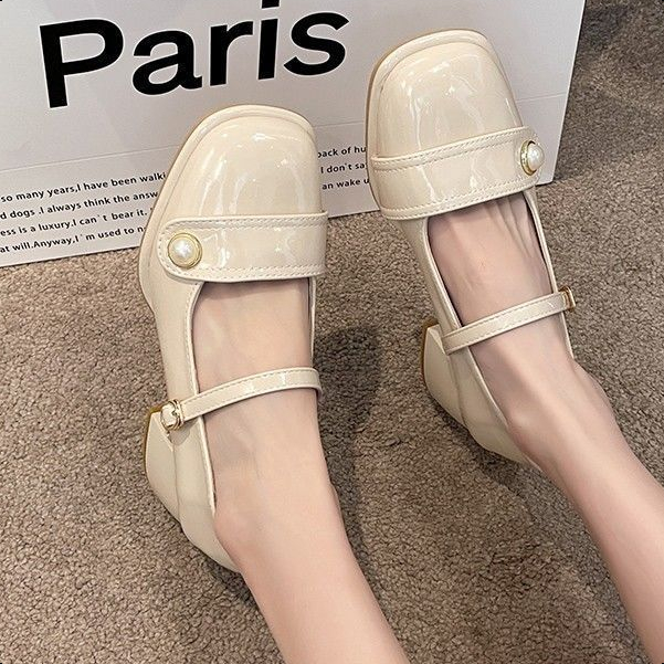【จัดส่งด่วน】Mary Janes รองเท้าแมรี่เจน ส้นใส่สบาย เดินง่าย