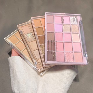 พาเลทตา 20สี โทนสีชมพู สีเอิร์ธโทน เนื้อเรียบเนียน ประกายมุก…