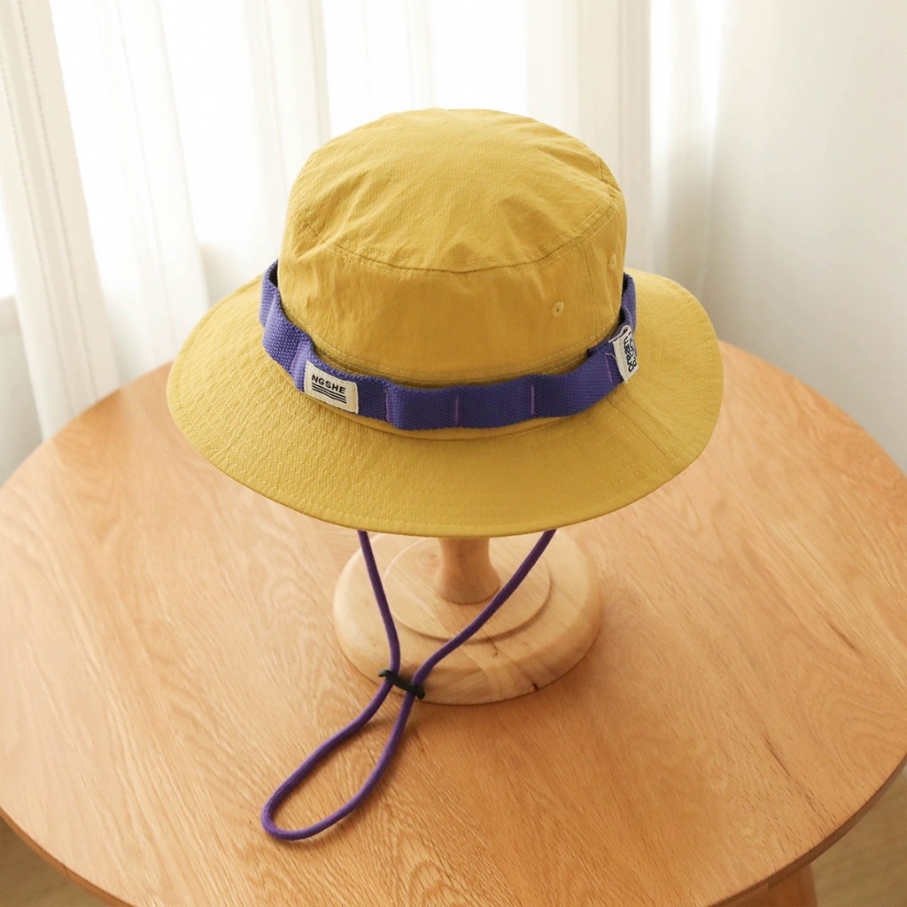 หมวกบักเก็ต หมวกกันแดด  370 ผ้าคอตตอนแท้ เดินป่ามีสายรัดใต้ค้าง - รูปที่ 4