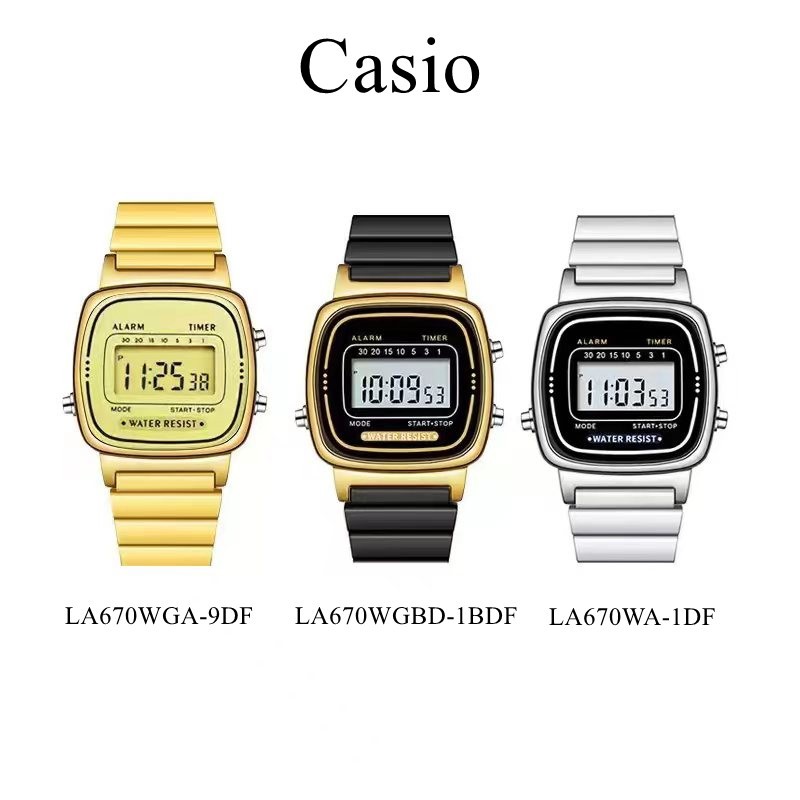 Ca sio นาฬิกาข้อมือผู้หญิง รุ่น LA670WGA  มี 4 สี