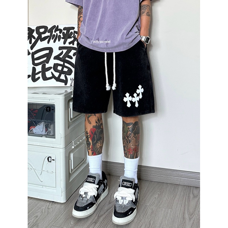 กางเกงขาสั้นผู้ชาย triple cross pants