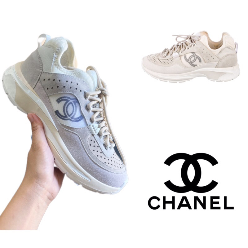 รองเท้าผ้าใบ Chanel Interlocking CC Logo Chunky Sneakers