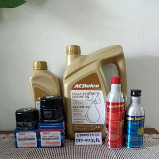 น้ำมันเครื่องซูซุกิ0w-20สังเคราะห์แท้+กรองเครื่องแท้ลูกสั้นสูงสวิฟ,ซีลีริโอ,เคียสเครื่อง1.2 ปี12-22 By Acdelco