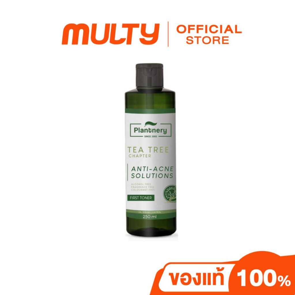 Plantnery Tea Tree First Toner 250 ml โทนเนอร์ สูตรช่วยลดสิว และควบคุมความมัน