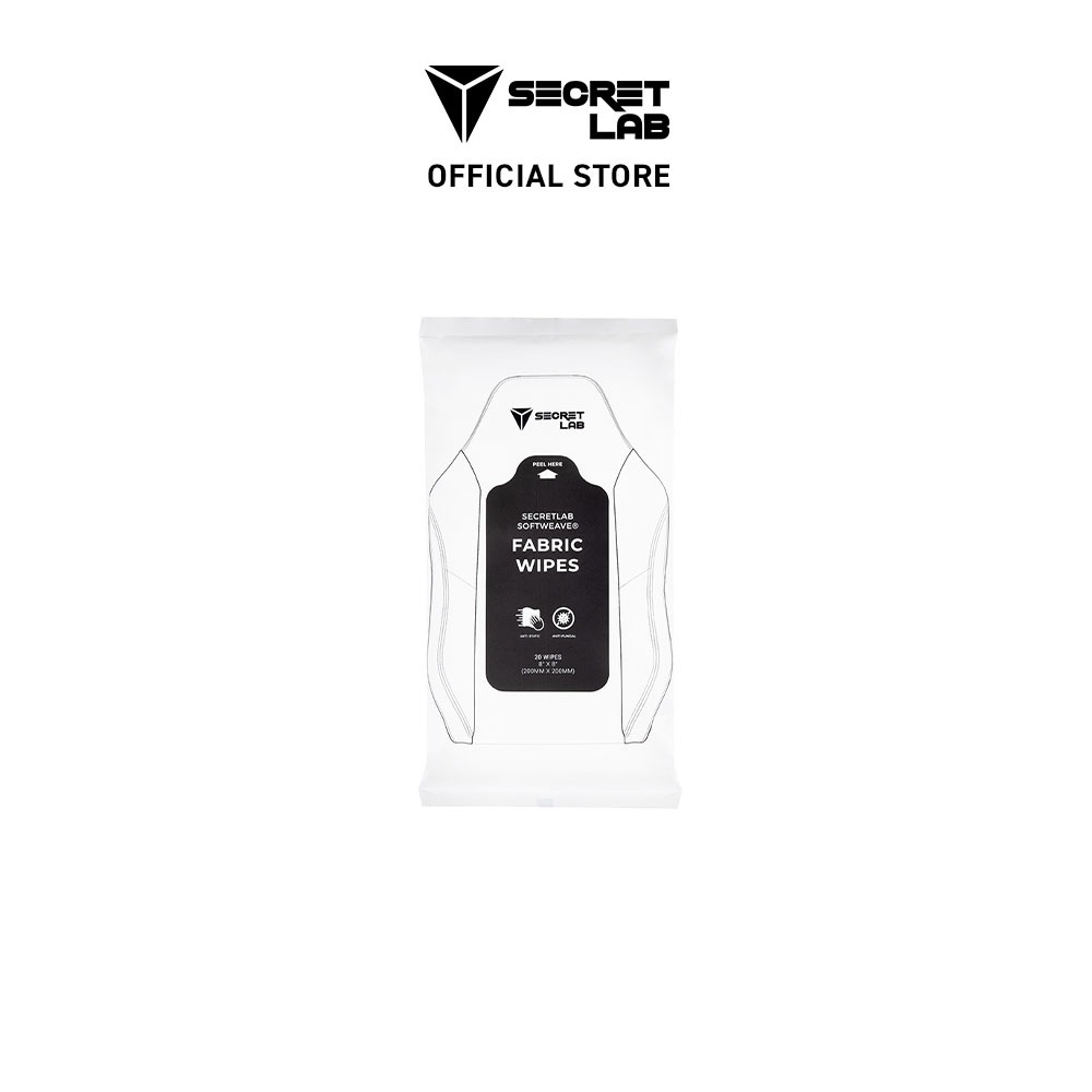 ผ้าเช็ดทำความสะอาดเบาะผ้า Secretlab SoftWeave® Fabric Wipes