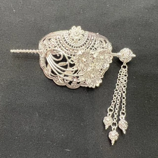 Accessories รัดเกล้าครึ่งเสี้ยวลายดอกพิกุล 03 เครื่องประดับชุดไทย
