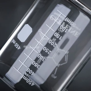 เหยือกตวงมีหูจับ 450ml มีสเกล วางบนเตาได้ วัสดุแก้วหนาอย่างดี แก้วตวงมีหูจับ ทนความร้อน แก้วตวงขนาดใหญ่ ถ้วยตวง