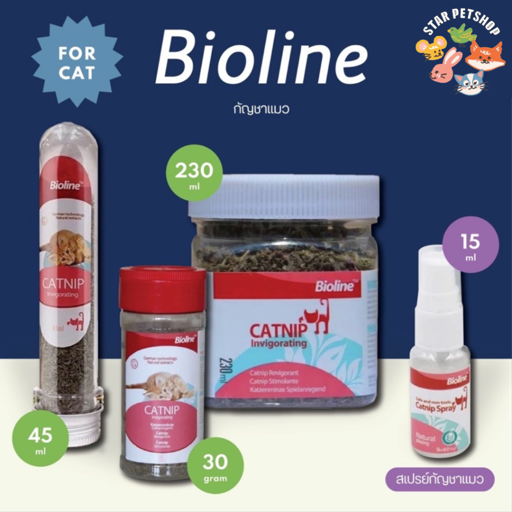 แคปนิปใบป่น CATNIP INVIGORATING BIOLINE