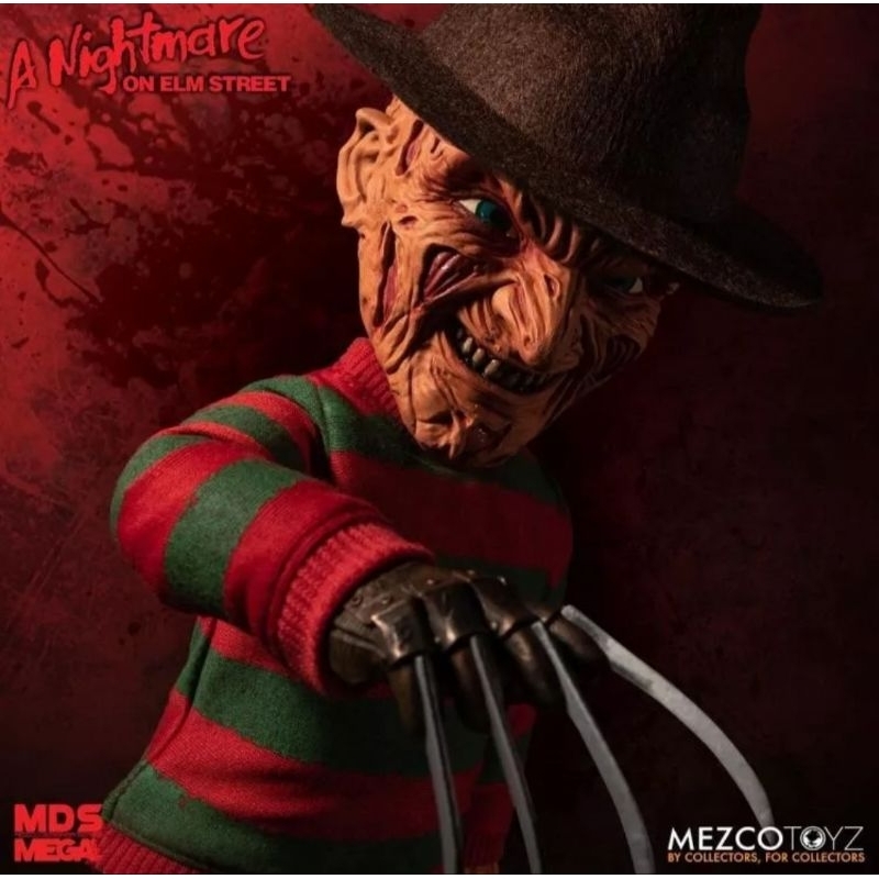 แท้100%เฟรดดี้ ครูเกอร์  Freddy Krueger  Mezco A Nightmare on Elm Street MDS Mega ScaleTalking