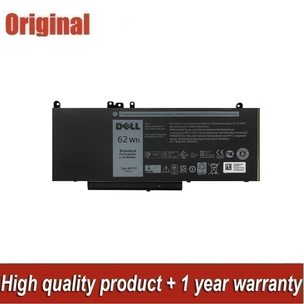 ✨แบตเตอรี่แล็ปท็อป6MT4T สำหรับ Dell Latitude E5470 E5570โน้ตบุ๊ค15.6 "; M3510 TXF9M 07V69Y 7V69Y 7.6