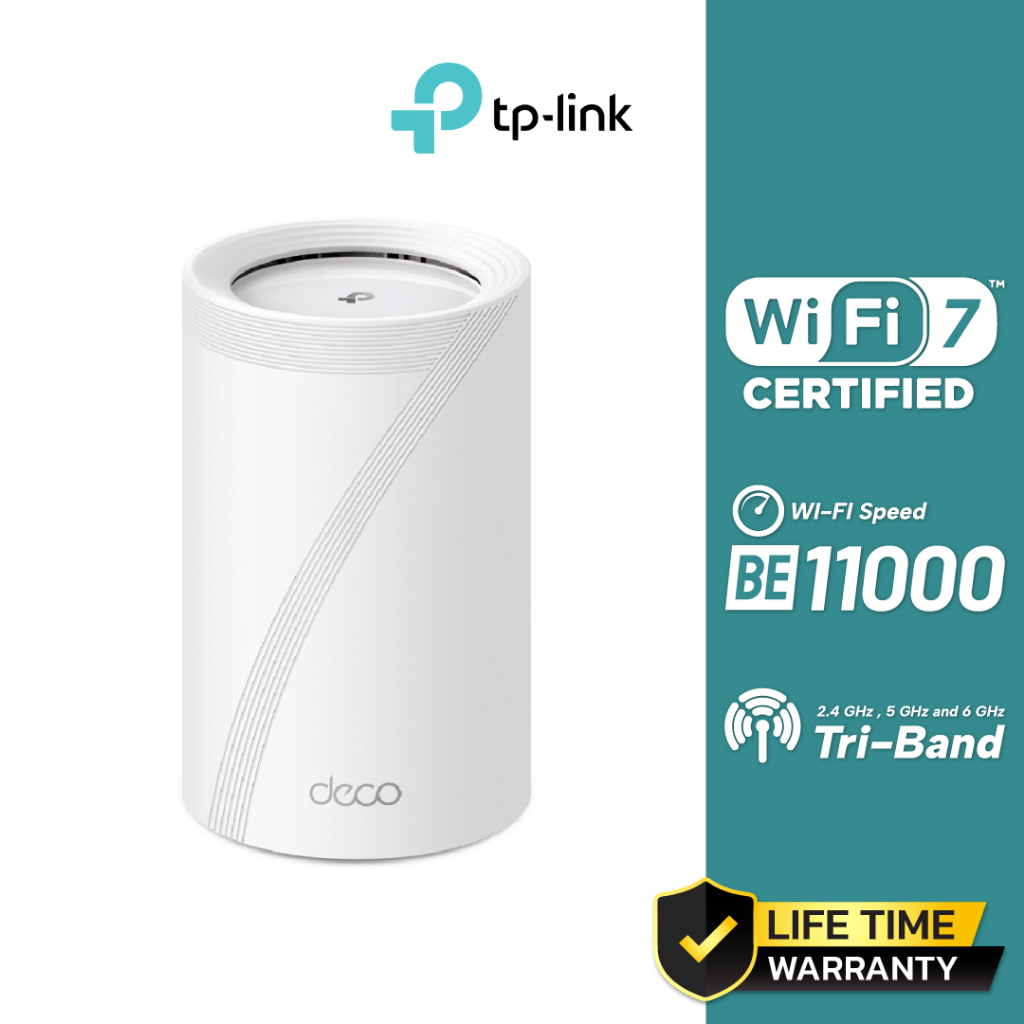 TP-Link BE11000 Whole Home Mesh WiFi 7 System รุ่น Deco BE65(1-Pack)