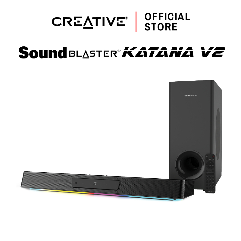 CREATIVE Sound Blaster Katana V.2 Bluetooth 5.0 Soundbar speaker+Subwoofer ไฟ RGB  ลำโพงบูลทูธ 5.0 ซาวด์บาร์+ซัฟวูฟเฟอร์